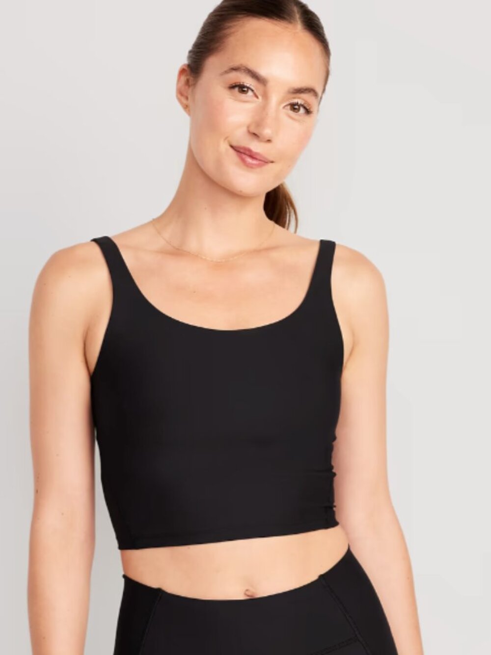 Old Navy Women’s Size Small Longline Sports Bra PowerSoft Light Support Go-Dry